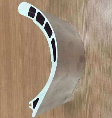 Aluminum Oval Tube Aluminum Airfoil Louver Blinds Extrusion Profile