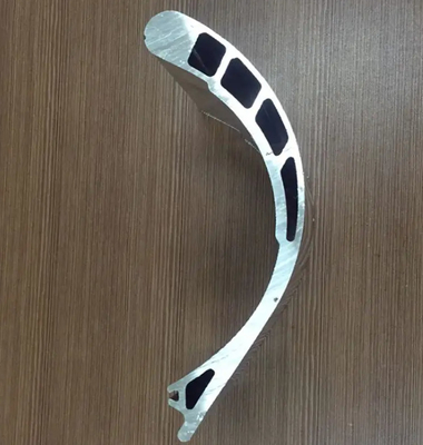 Aluminum Oval Tube Aluminum Airfoil Louver Blinds Extrusion Profile
