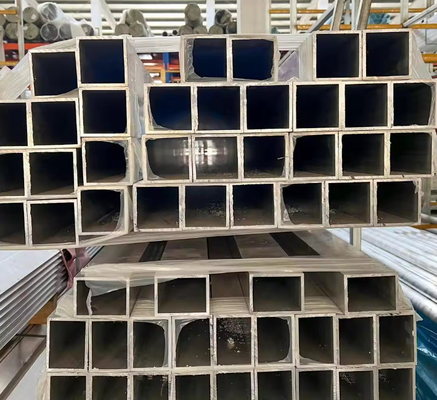 6063 6061 Aluminum Extruded Profiles Square Or Rectangular Tube Pipe 15mm 8mm