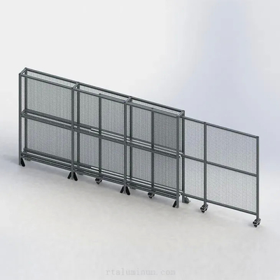 حصار مشبک پروفیل آلومینیوم صنعتی جوش داده شده اکسترود شده 6063 - T5